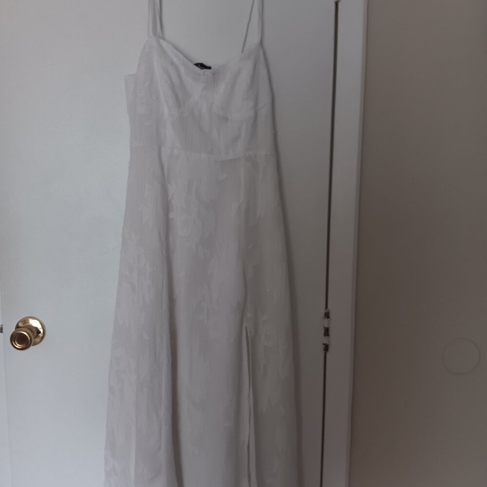 Lulus white midi dress